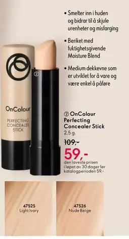 Oriflame OnColour Perfecting Concealer Stick tilbud