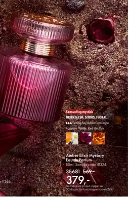 Oriflame Amber Elixir Mystery Eau de Parfum tilbud