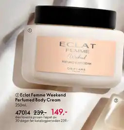 Oriflame Eclat Femme Weekend Perfumed Body Cream tilbud