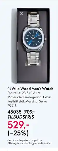 Oriflame Wild Wood Men's Watch tilbud