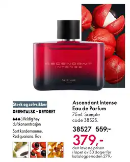Oriflame Ascendant Intense Eau de Parfum tilbud