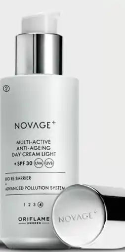Oriflame Novage+ Multi- Active Anti-Ageing Day Cream Light SPF 30 tilbud