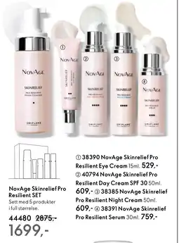 Oriflame NovAge Skinrelief Pro Resilient Set tilbud