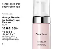 Oriflame NovAge Skinrelief Pro Resilient Foam Cleanser tilbud