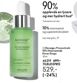 Oriflame Novage+ Proceuticals 10% Niacinamide Power Drops tilbud