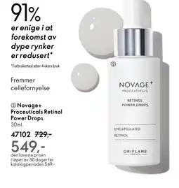 Oriflame Novage+ Proceuticals Retinol Power Drops tilbud