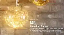 Europris Glassball Aurora tilbud