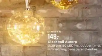 Europris Glassball Aurora tilbud