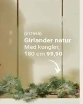 Europris Girlander natur tilbud