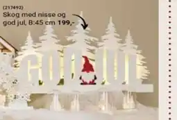 Europris Skog med nisse og god jul tilbud