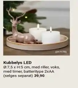 Europris Kubbelys LED tilbud