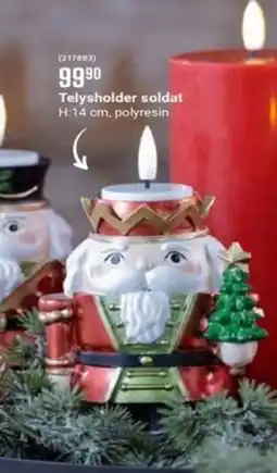 Europris Telysholder soldat H:, tilbud