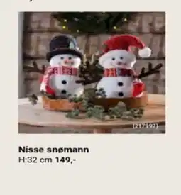 Europris Nisse snømann tilbud