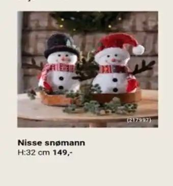 Europris Nisse snømann tilbud