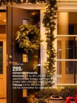 Europris Girlander Stranda tilbud