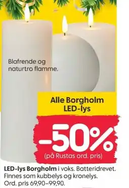 Rusta LED-lys Borgholm tilbud