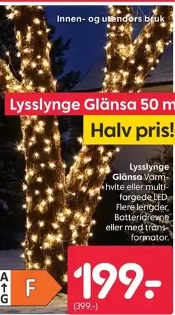 Rusta Lysslynge Glänsa tilbud