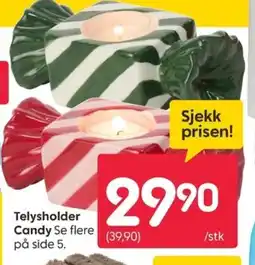 Rusta Telysholder Candy tilbud