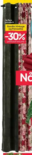 Rusta Gardin Vintage og Poinsetta tilbud
