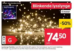 Rusta Lysslynge Twinkle tilbud