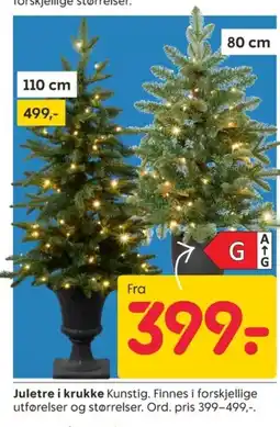 Rusta Juletre i krukke tilbud