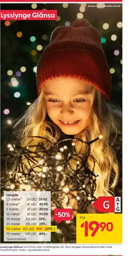 Rusta Lysslynge Glänsa tilbud