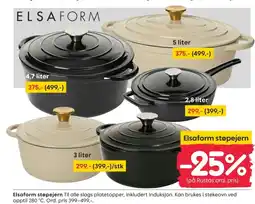 Rusta Elsaform støpejern tilbud