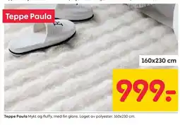 Rusta Teppe Paula tilbud