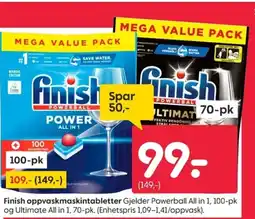 Rusta Finish oppvaskmaskintabletter tilbud