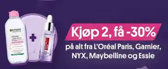 På alt fra l'oréal paris, garnier, nyx, maybelline og essie