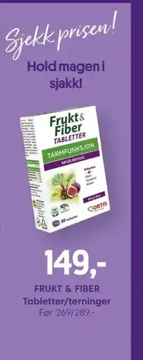 VITA FRUKT & FIBER Tabletter/terninger tilbud