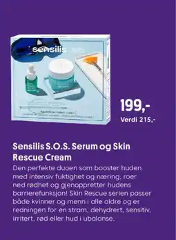 VITA Sensilis S.O.S. Serum og Skin Rescue Cream tilbud