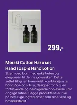 VITA Meraki Cotton Haze set Hand soap & Hand Lotion tilbud