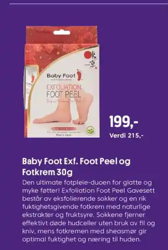 VITA Baby Foot Exf. Foot Peel og Fotkrem tilbud