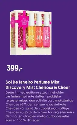 VITA Sol de janeiro perfume mist discovery mist cheirosa & cheer tilbud