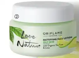 Oriflame Love Nature Mattifying Face Lotion with Organic Tea Tree & Lime tilbud