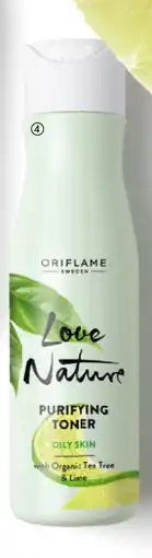 Oriflame Love Nature Purifying Toner with Organic Tea Tree & Lime tilbud