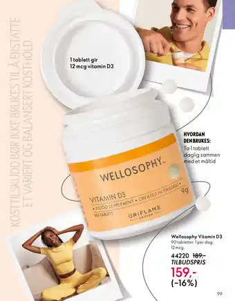 Oriflame Wellosophy Vitamin D3 tilbud
