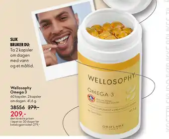 Oriflame Wellosophy Omega 3 tilbud
