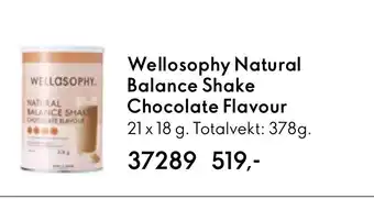 Oriflame Wellosophy Natural Balance Shake Chocolate Flavour tilbud