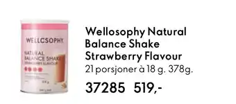 Oriflame Wellosophy Natural Balance Shake Strawberry Flavour tilbud