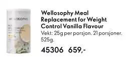 Oriflame Wellosophy Meal Replacement for Weight Control Vanilla Flavour tilbud