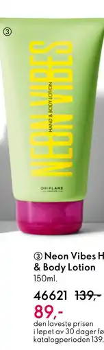 Oriflame Neon Vibes Hand & Body Lotion tilbud