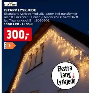 jem & fix ISTAPP LYSKJEDE, NOK 300 tilbud