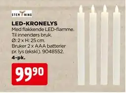 jem & fix LED-KRONELYS, NOK 99.9 tilbud