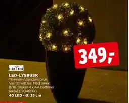 jem & fix LED-LYSBUSK, NOK 349 tilbud