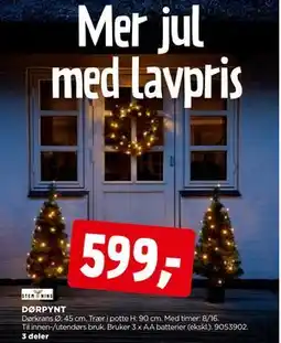 jem & fix DØRPYNT, NOK 599 tilbud