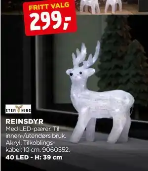 jem & fix REINSDYR, NOK 299 tilbud