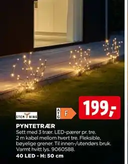 jem & fix PYNTETRÆR, NOK 199 tilbud