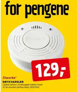 jem & fix RØYKVARSLER, NOK 129 tilbud